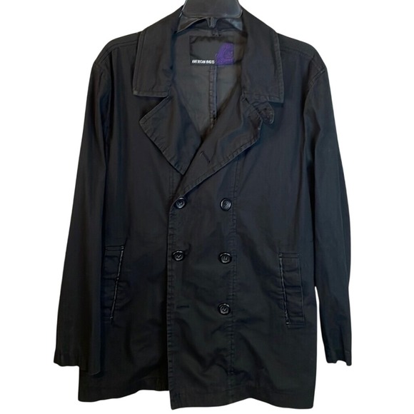 American‎ Rag CIE Mens Black Double Breasted Jacket Coat - Picture 1 of 5